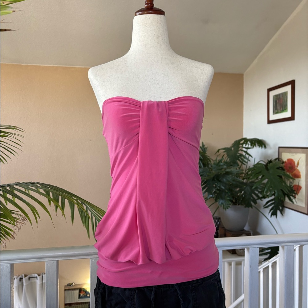 Pink Strapless Top